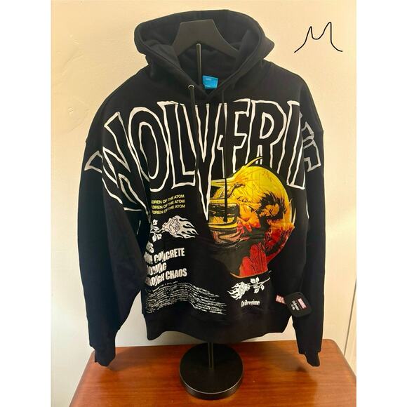 Civil Regime Other - SZ M - NWT BLK Wolverine X-Men Hoodie Civil Regime